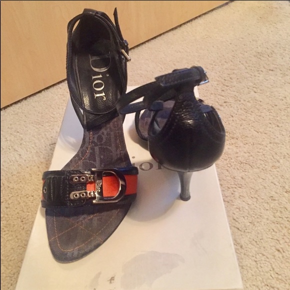 Dior Denim Blue Sandals - Picture 3 of 11